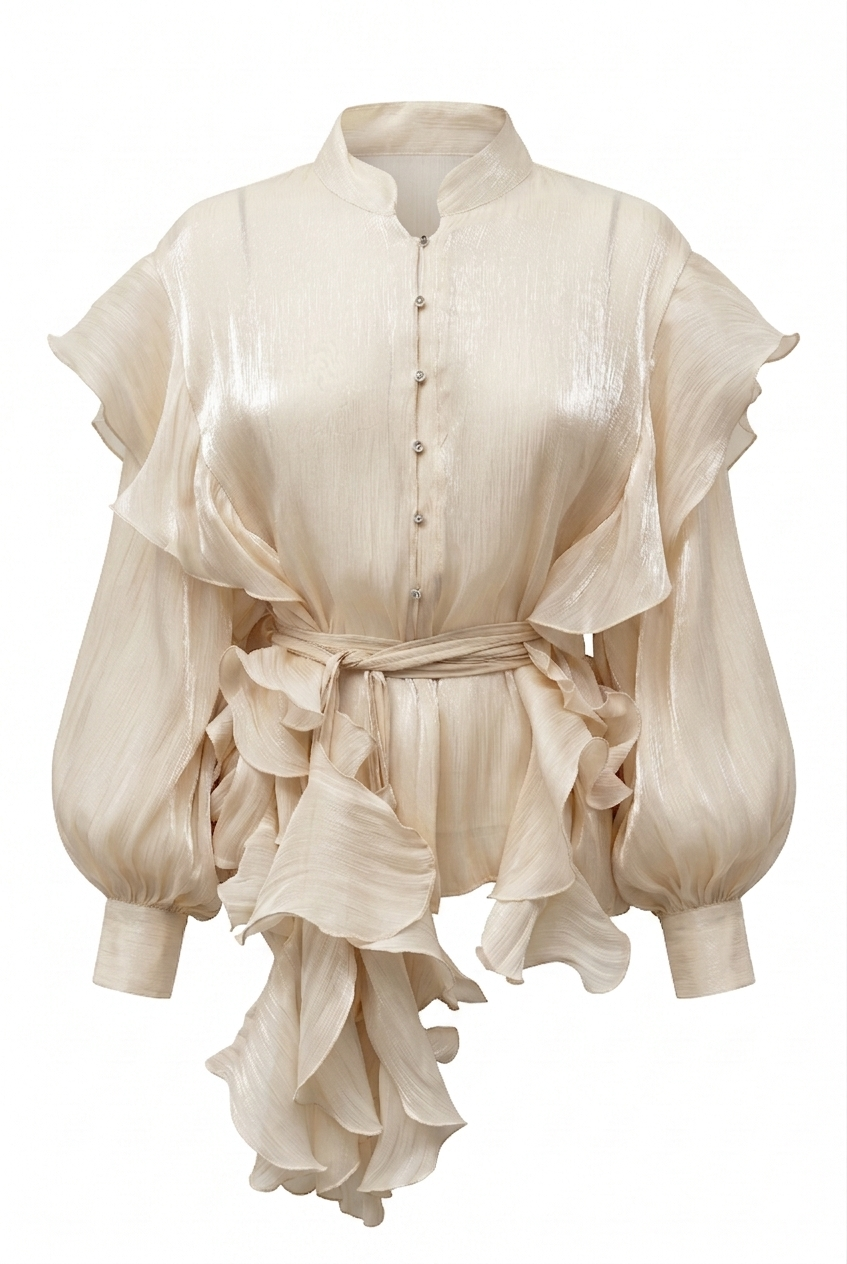 ETHERIAL ROUCHE BLOUSE-thumbmail-7