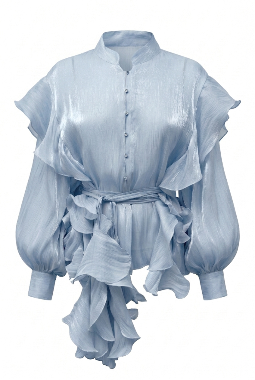 ETHERIAL ROUCHE BLOUSE-thumbmail-6