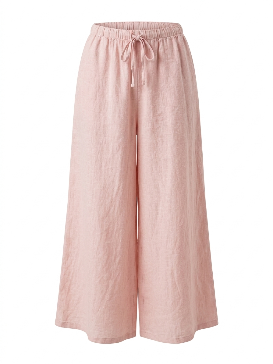 LINEN WIDE-LEG TROUSERS-thumbmail-12