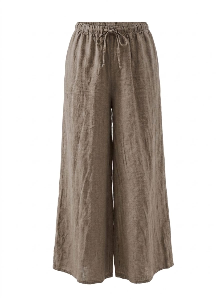 LINEN WIDE-LEG TROUSERS-thumbmail-10