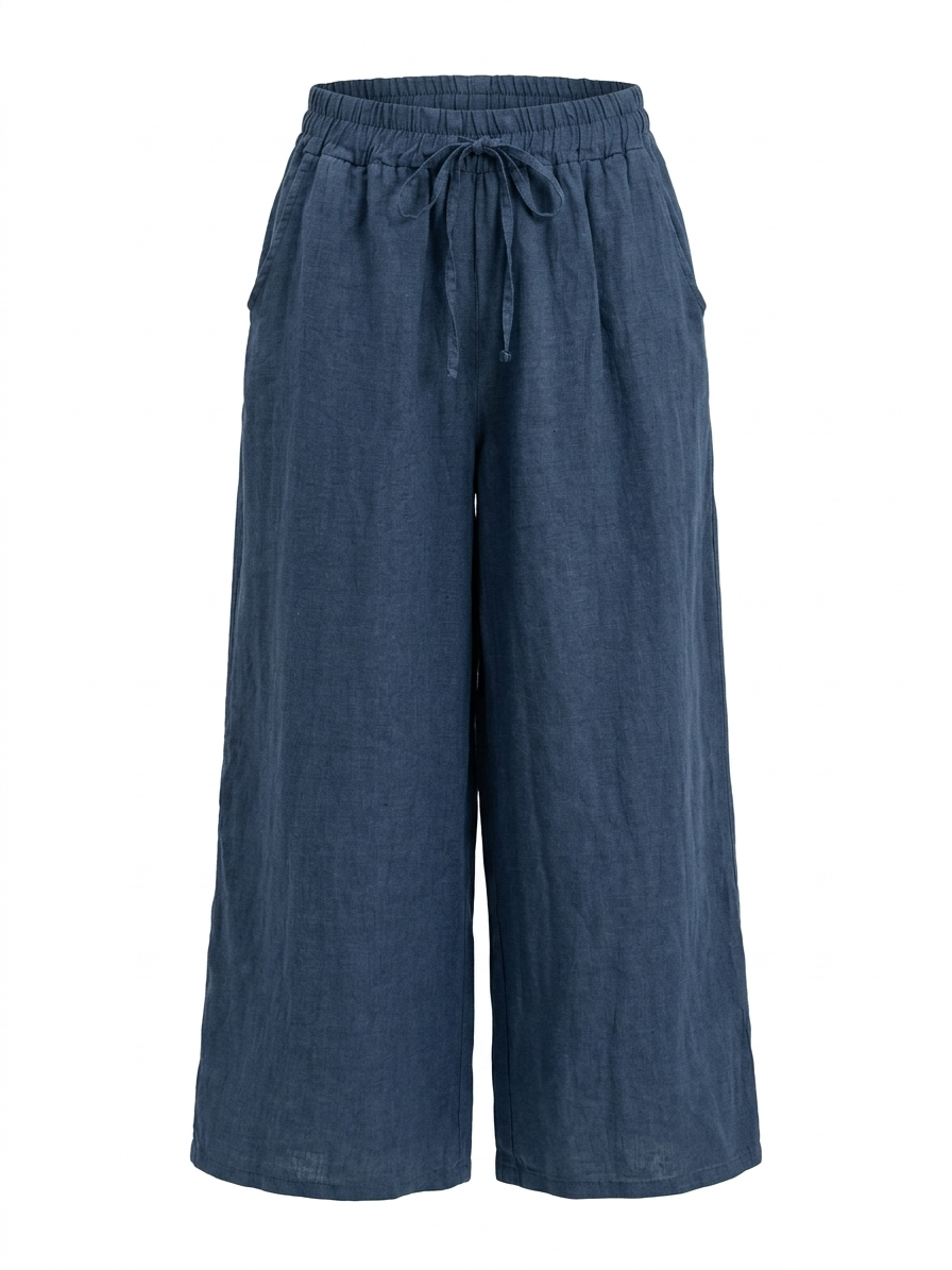 LINEN WIDE-LEG TROUSERS-thumbmail-14