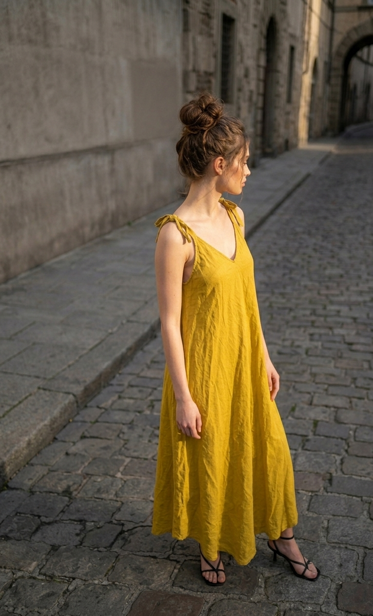 LINEN SUNDRESS