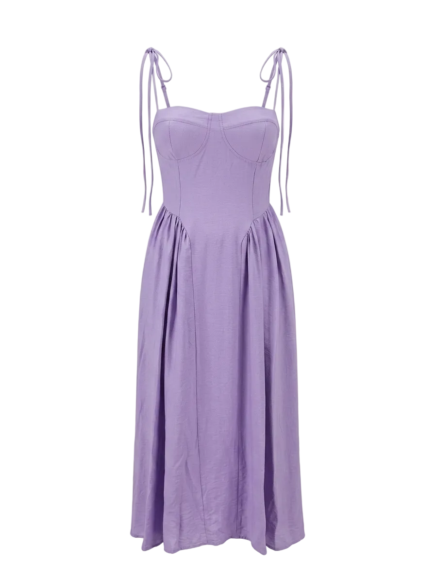 BUSTIER TIE-STRAP DRESS-thumbmail-8