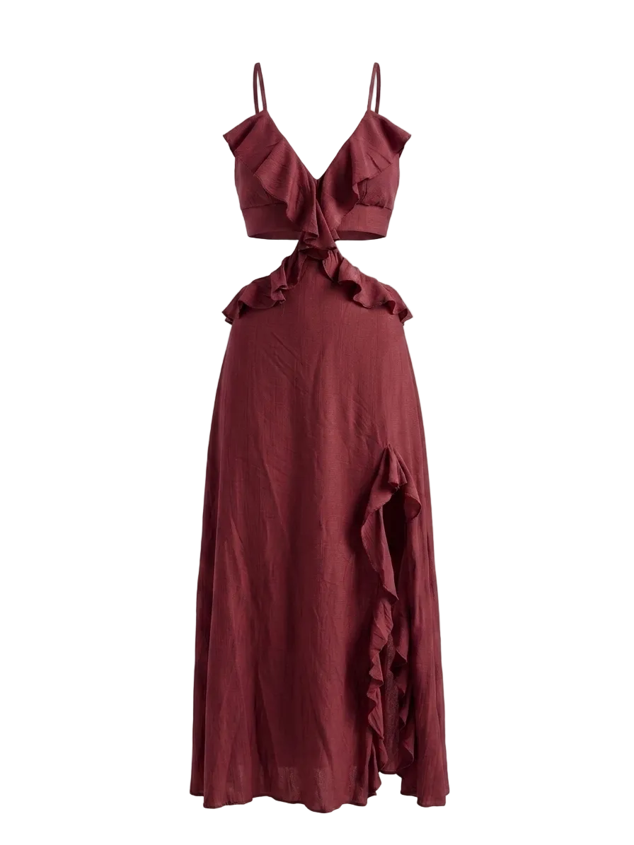 RUFFLED CUT-OUT DRESS-thumbmail-9