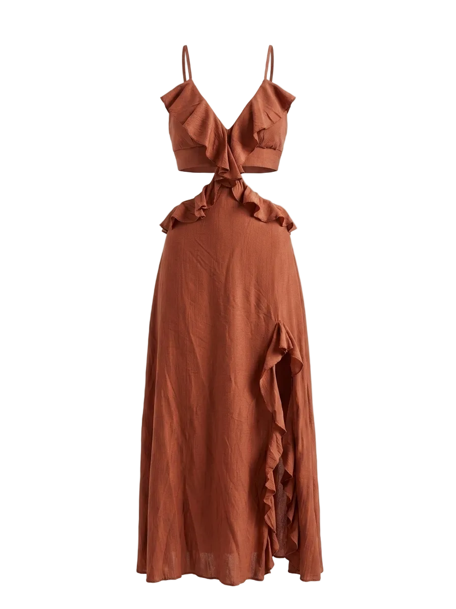 RUFFLED CUT-OUT DRESS-thumbmail-8