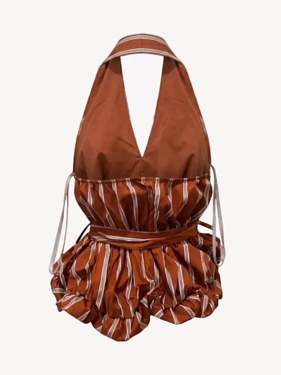 STRIPED HALTER TOP-thumbmail-6