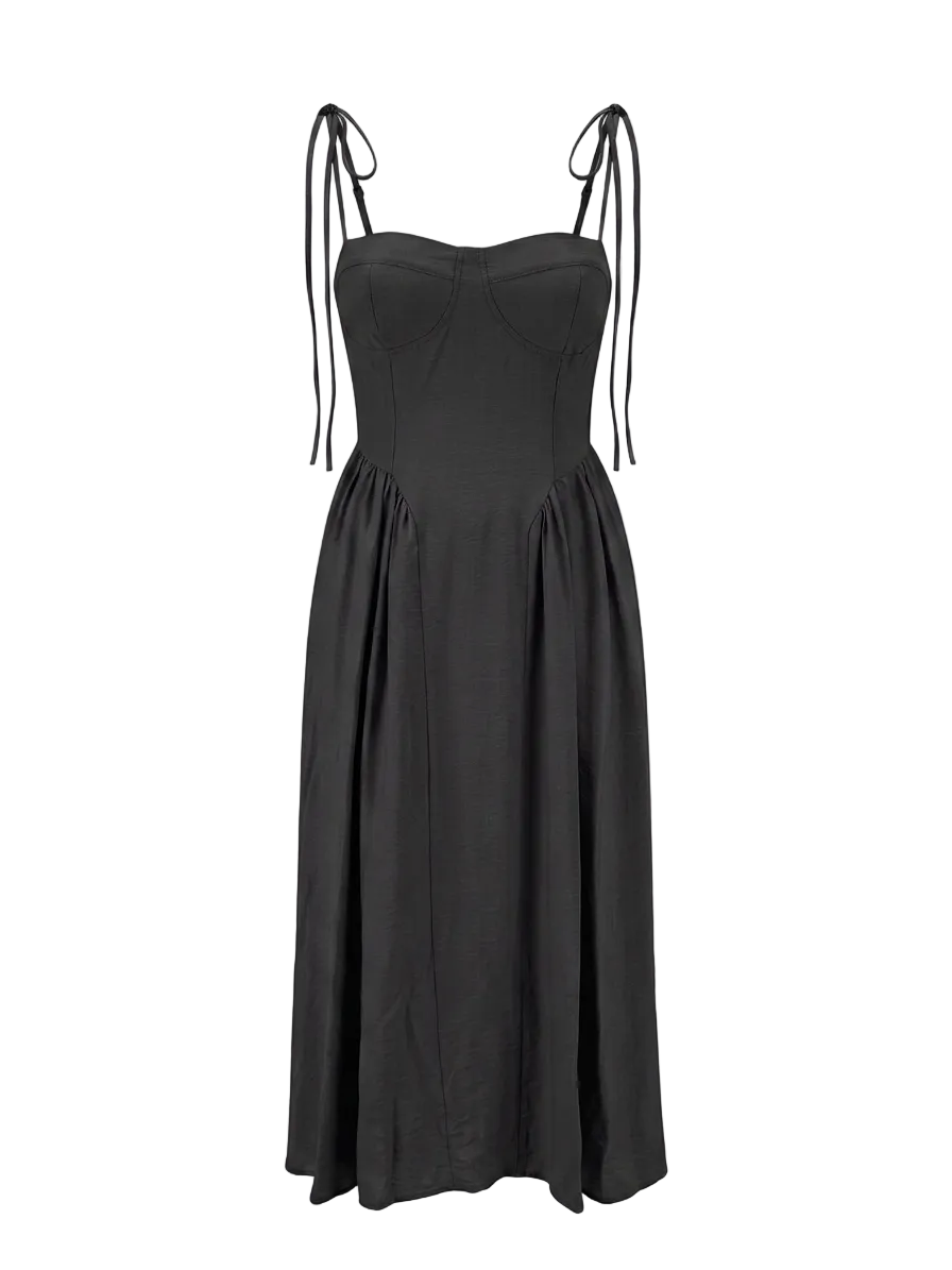 BUSTIER TIE-STRAP DRESS-thumbmail-11