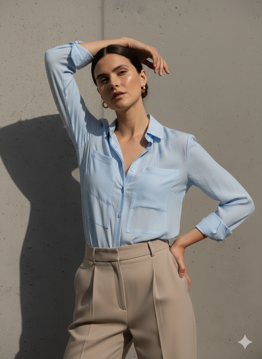 AURA SILK-TOUCH BLOUSE-thumbmail-2