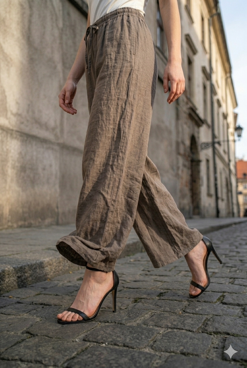 LINEN WIDE-LEG TROUSERS-thumbmail-6
