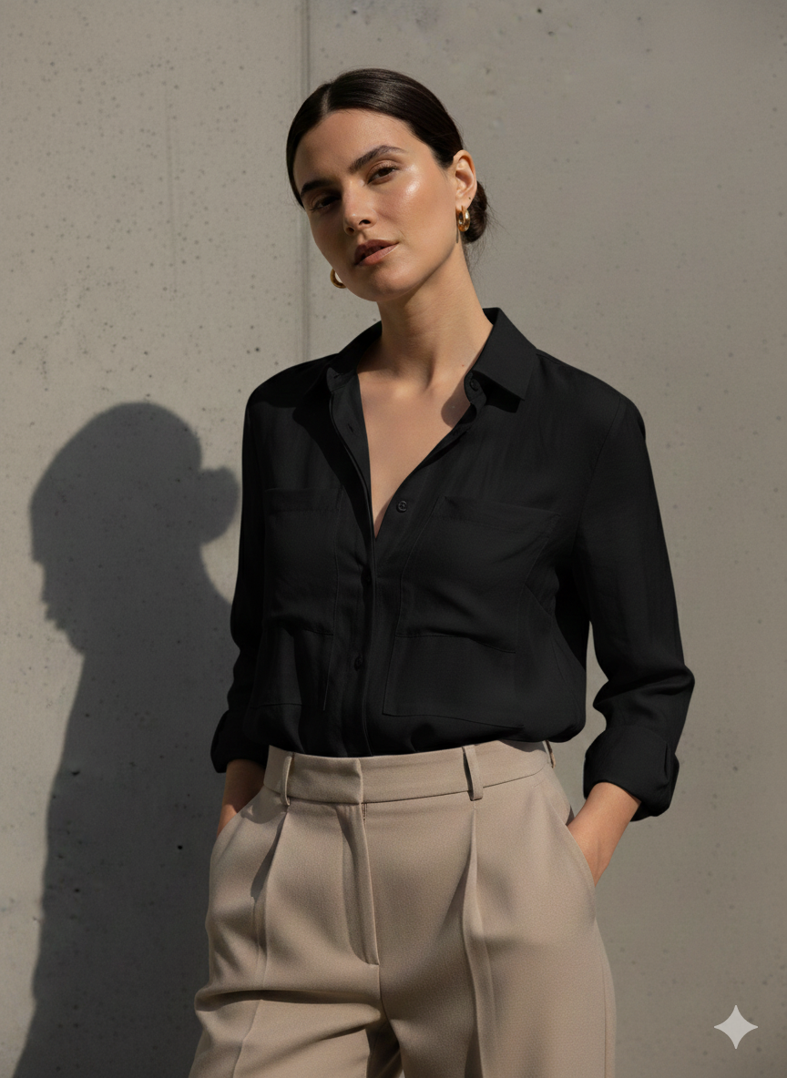 AURA SILK-TOUCH BLOUSE-thumbmail-3