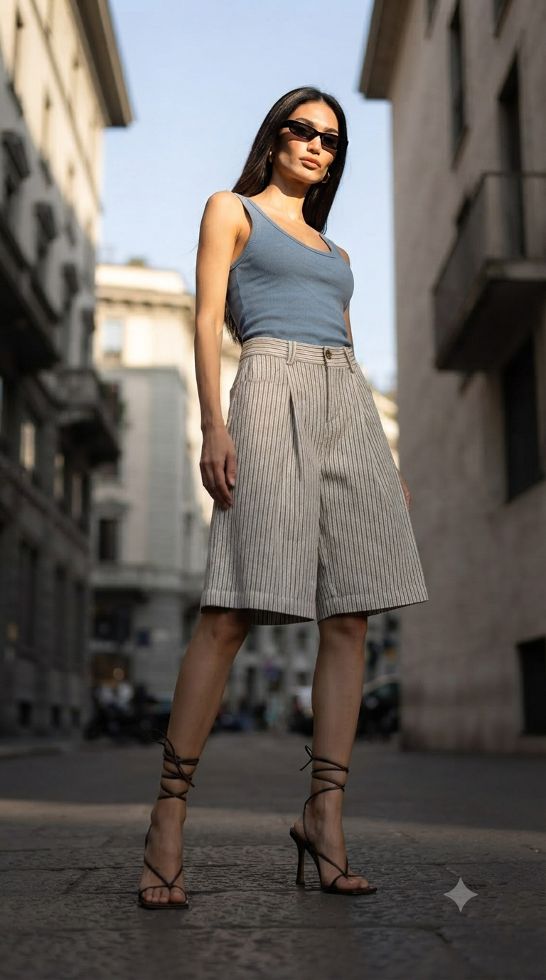 STRIPE VIBE BERMUDA-thumbmail-1