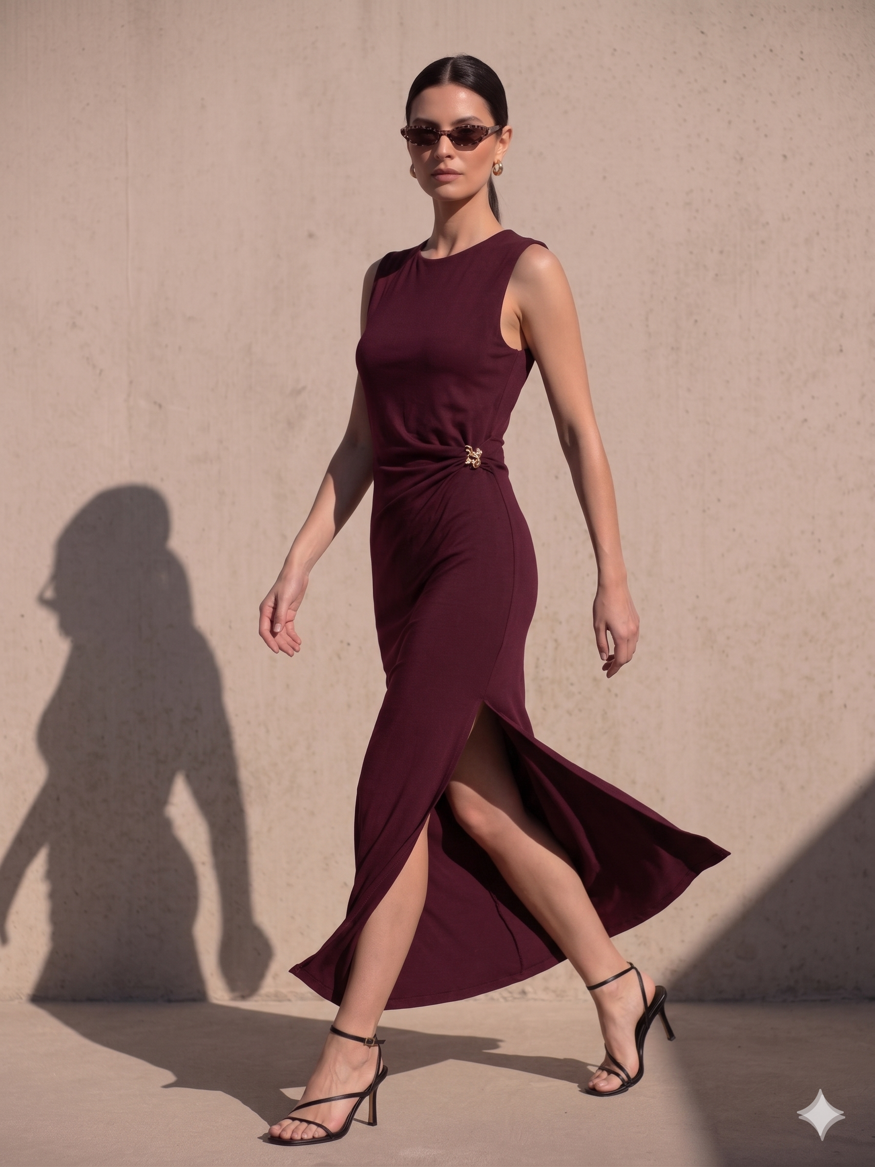 RUCHED MIDI DRESS-thumbmail-2