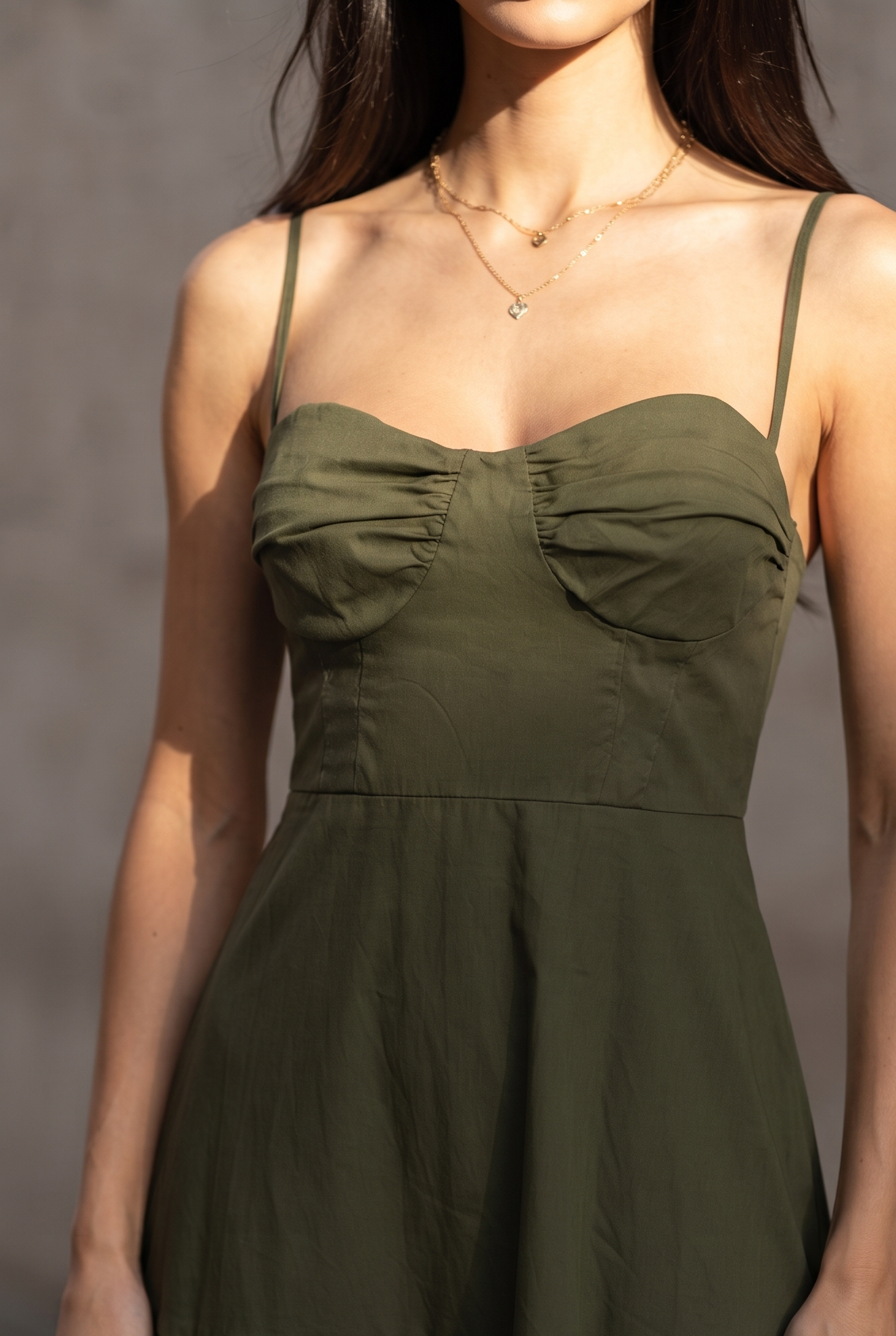FLOUNCE HEM BUSTIER DRESS-thumbmail-3