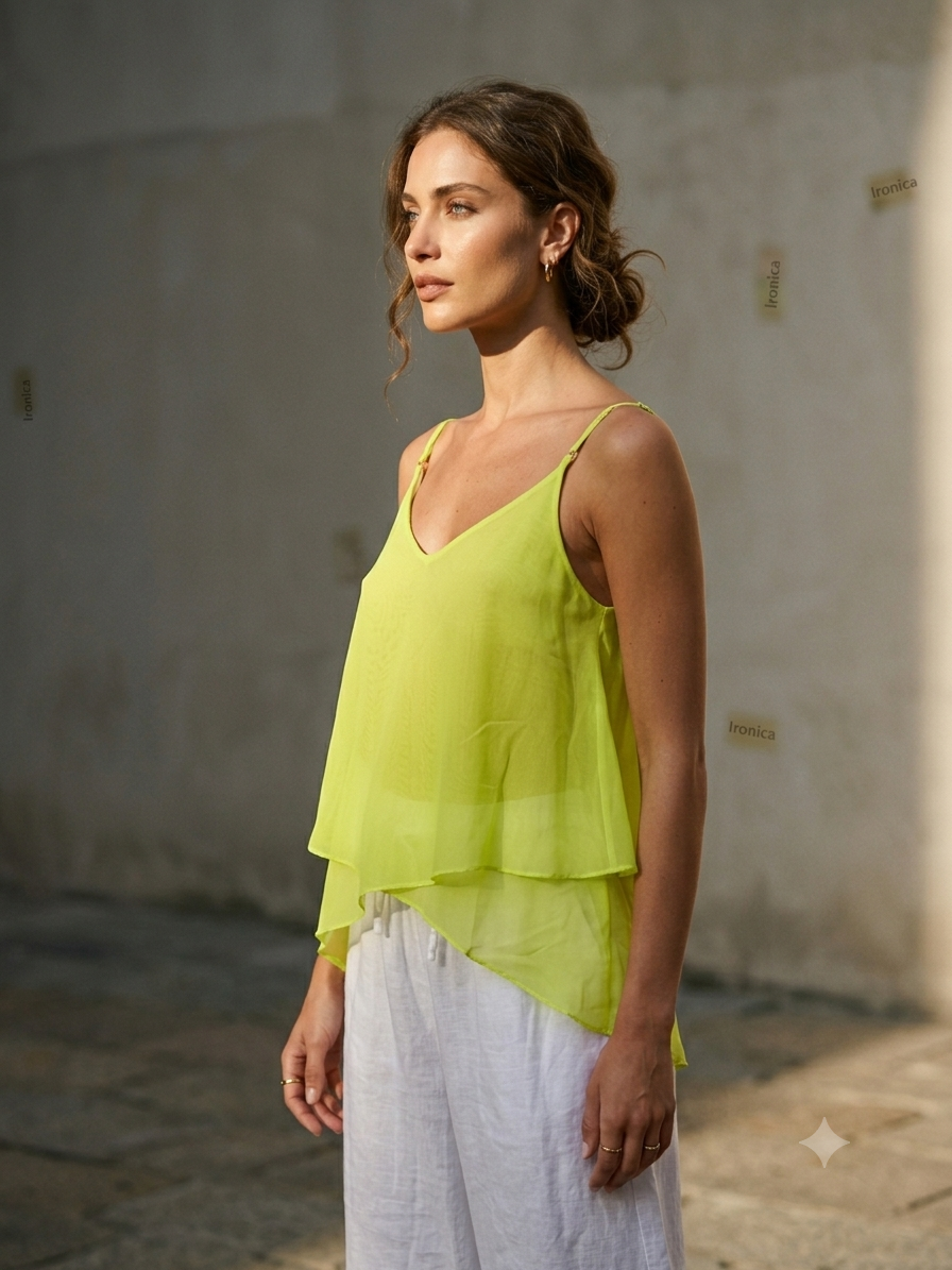 RUFFLED TANK