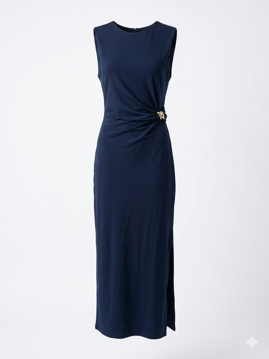 RUCHED MIDI DRESS-thumbmail-4