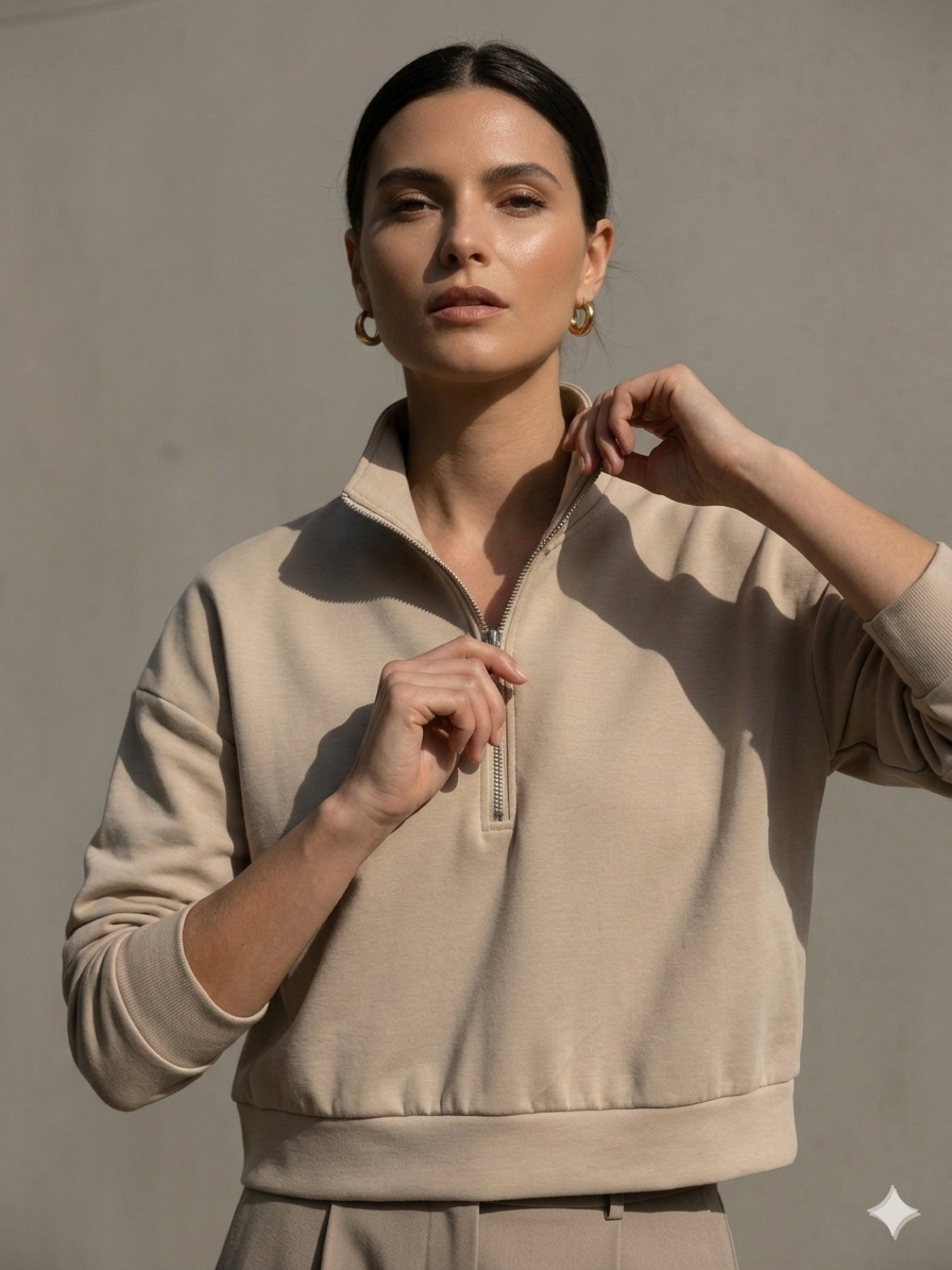 APEX CROP ZIP HOODIE