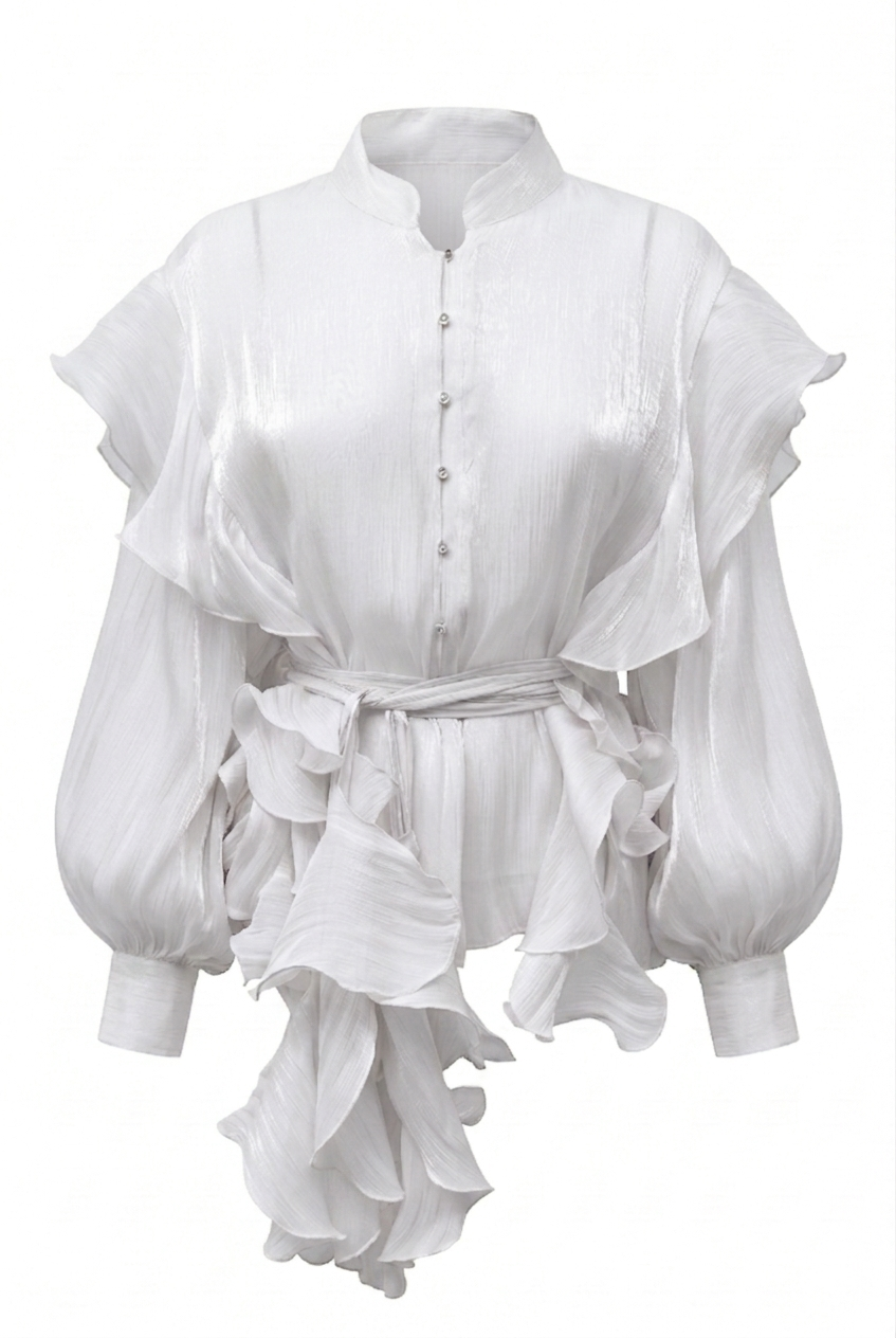 ETHERIAL ROUCHE BLOUSE-thumbmail-5