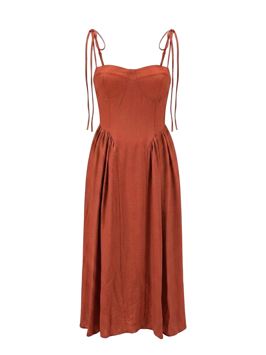 BUSTIER TIE-STRAP DRESS-thumbmail-9