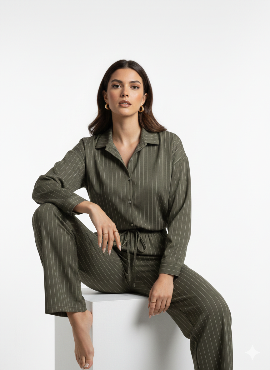 PINSTRIPE STUDIO LOUNGE SET-thumbmail-5
