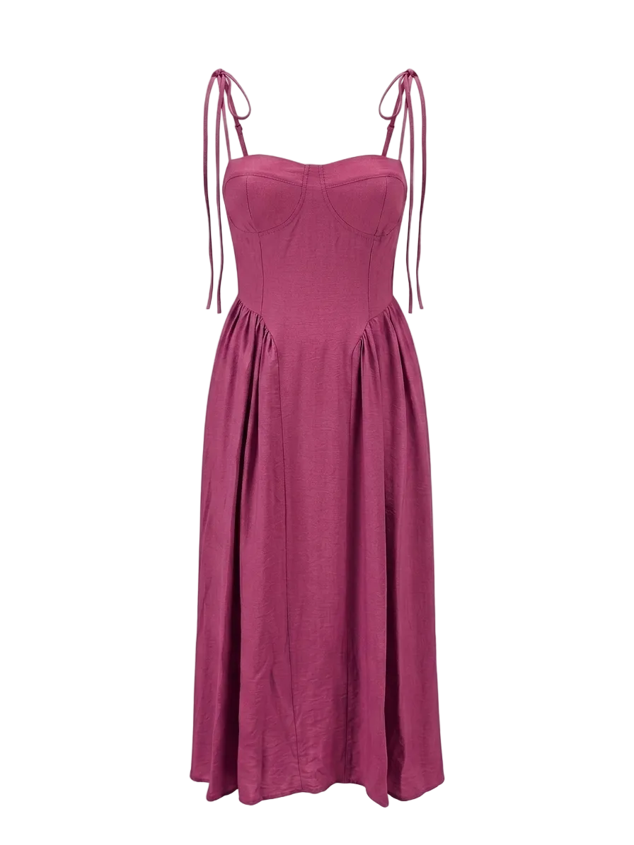BUSTIER TIE-STRAP DRESS-thumbmail-7