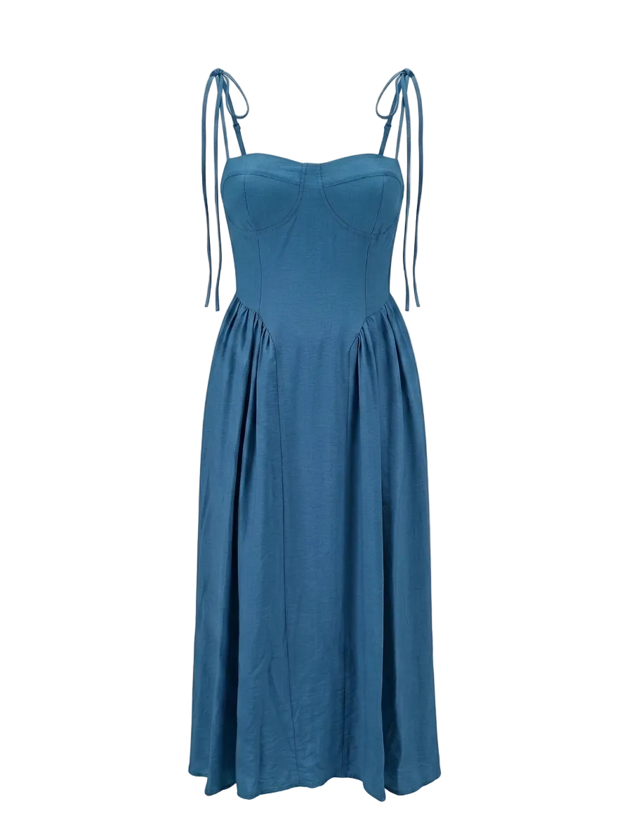 BUSTIER TIE-STRAP DRESS-thumbmail-10