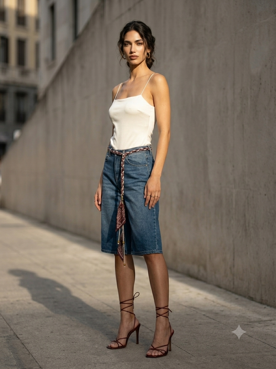 BANDANA BELT BAGGY BERMUDA-thumbmail-6