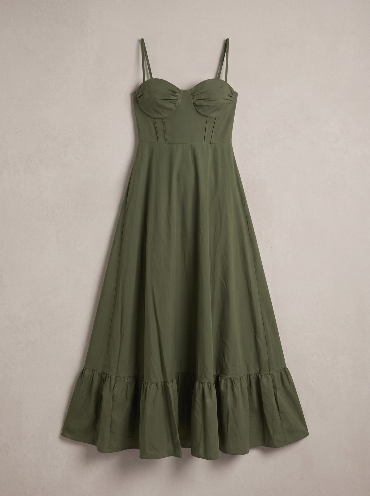 ABITO LUNGO BUSTIER CON BALZA Militare - still life - IRONICA