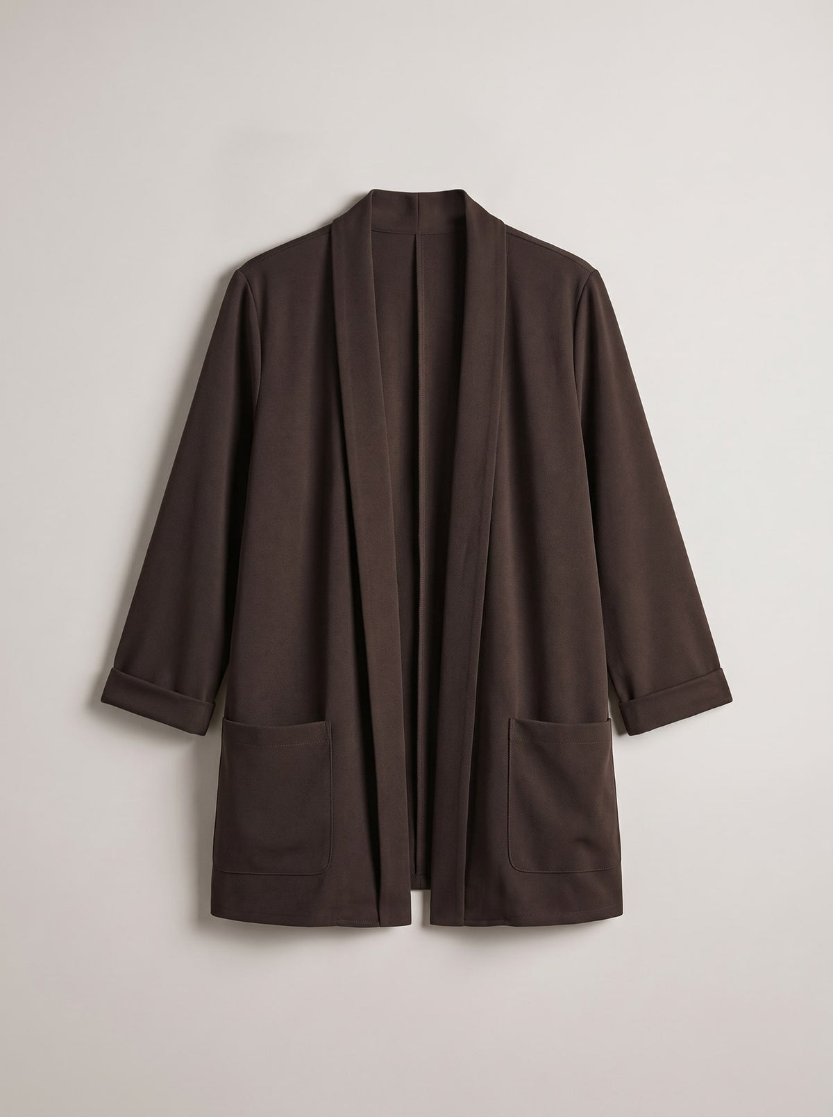 BLAZER APERTO CON COLLO A SCIALLE Moro - still life - IRONICA