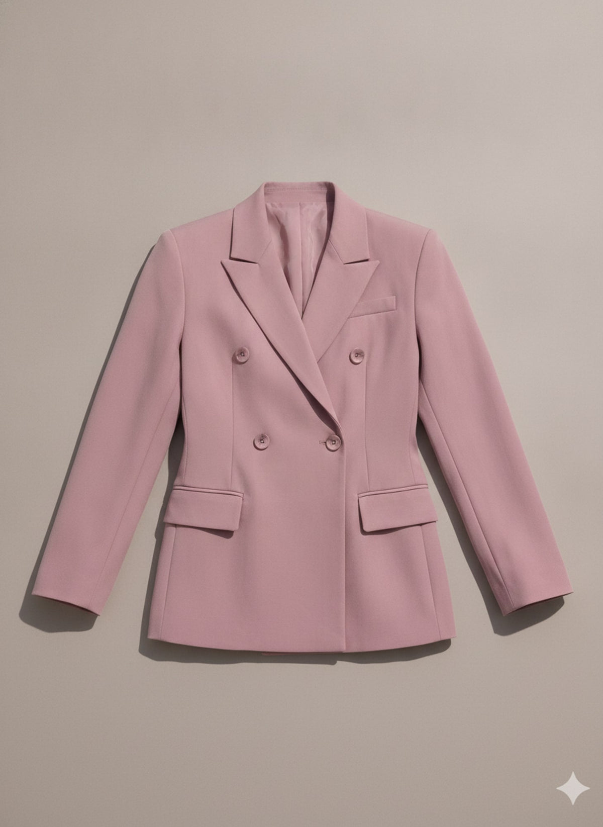 BLAZER DOPPIOPETTO ASIMMETRICO Rosa - still life - IRONICA