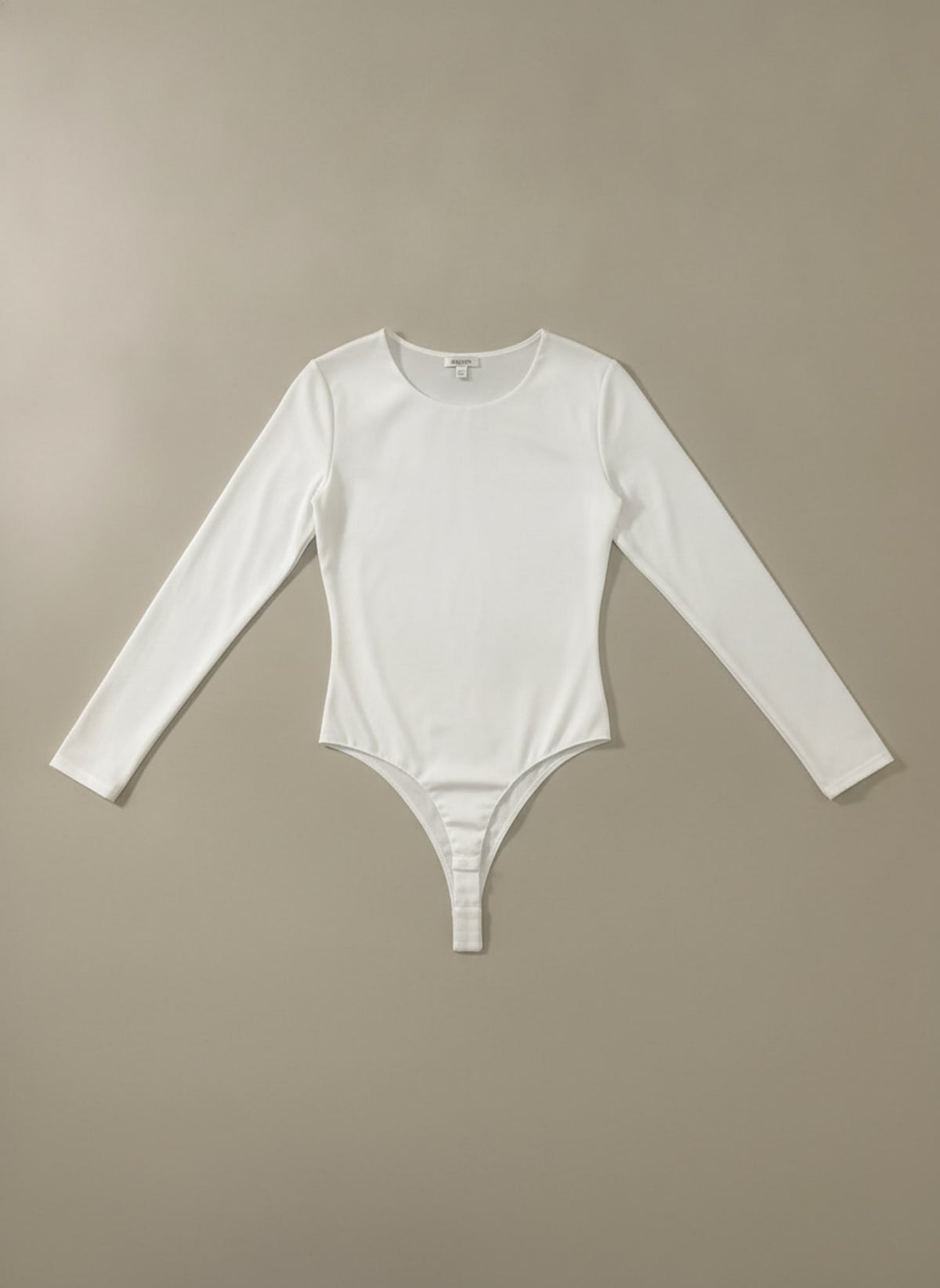BODY A MANICHE LUNGHE GIROCOLLO Bianco - still life - IRONICA