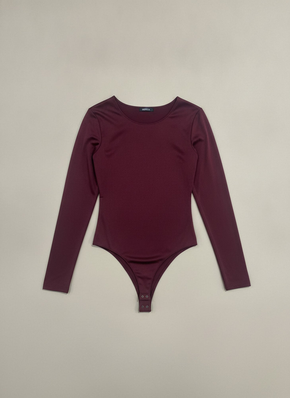 BODY A MANICHE LUNGHE GIROCOLLO Bordeaux - still life - IRONICA