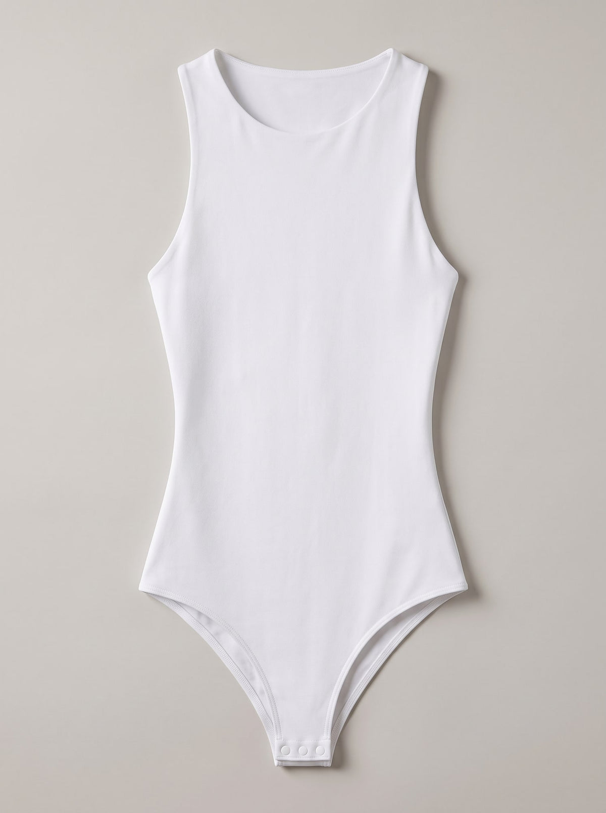 BODY CON SCOLLO ALL'AMERICANA Bianco - still life - IRONICA