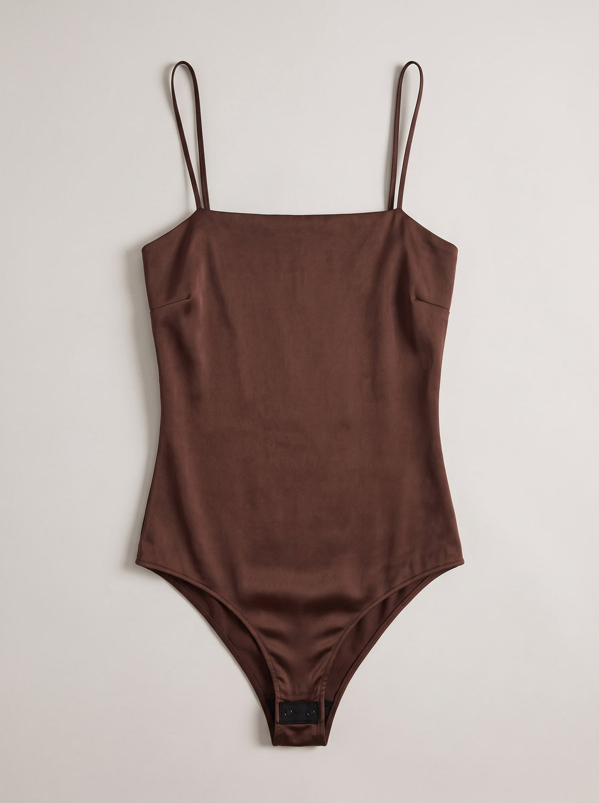 BODY SATINATO CON BRETELLE Cacao - still life - IRONICA