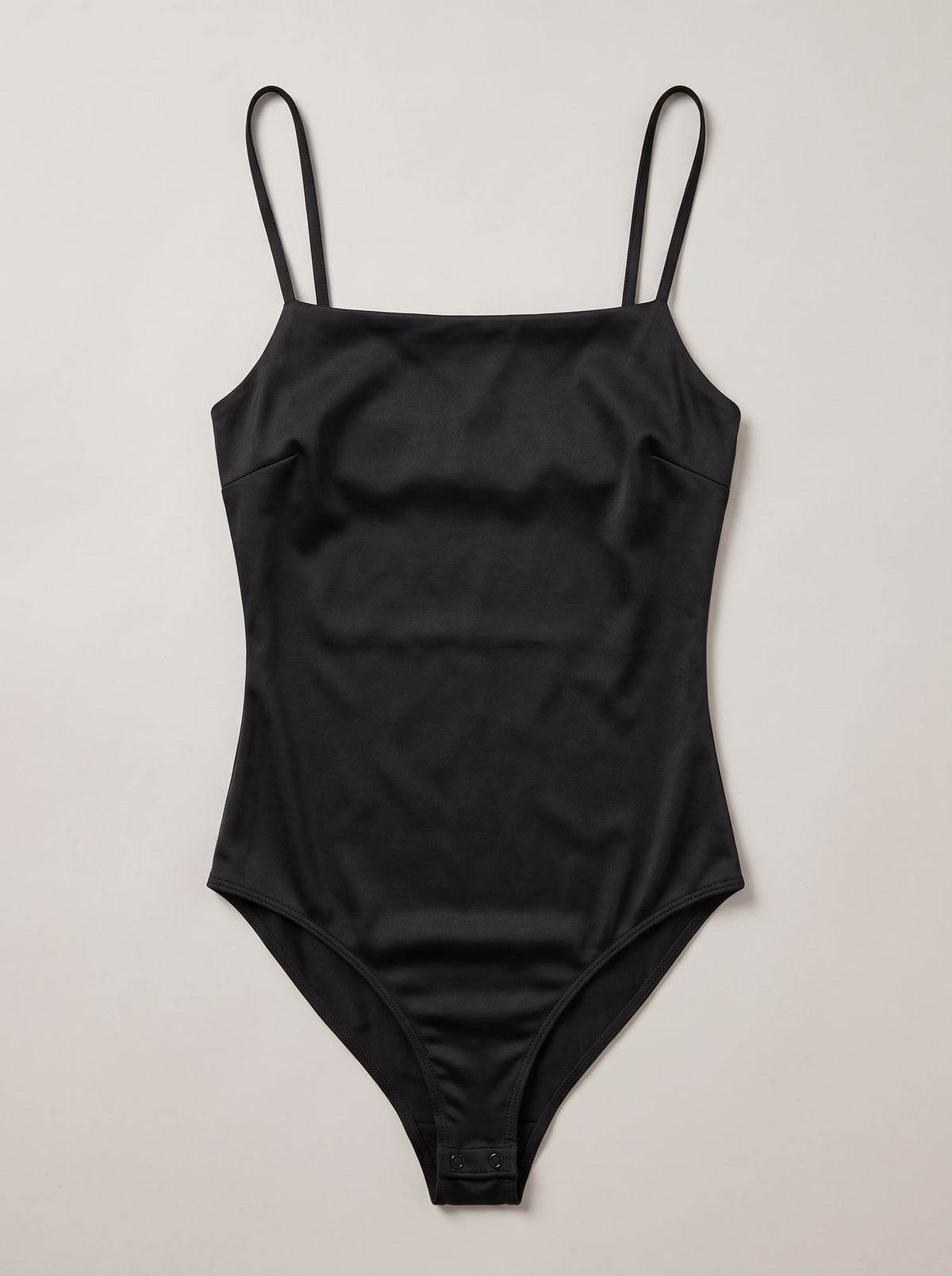 BODY SATINATO CON BRETELLE Nero - still life - IRONICA