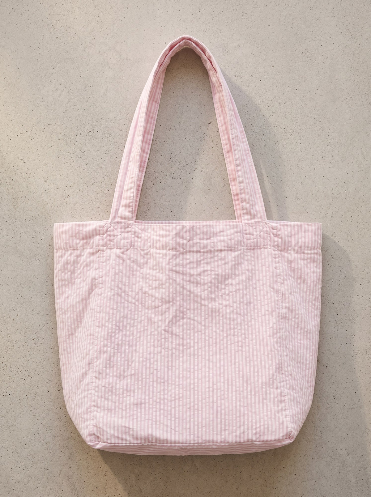 BORSA TOTE SEERSUCKER Rosa - still life - IRONICA