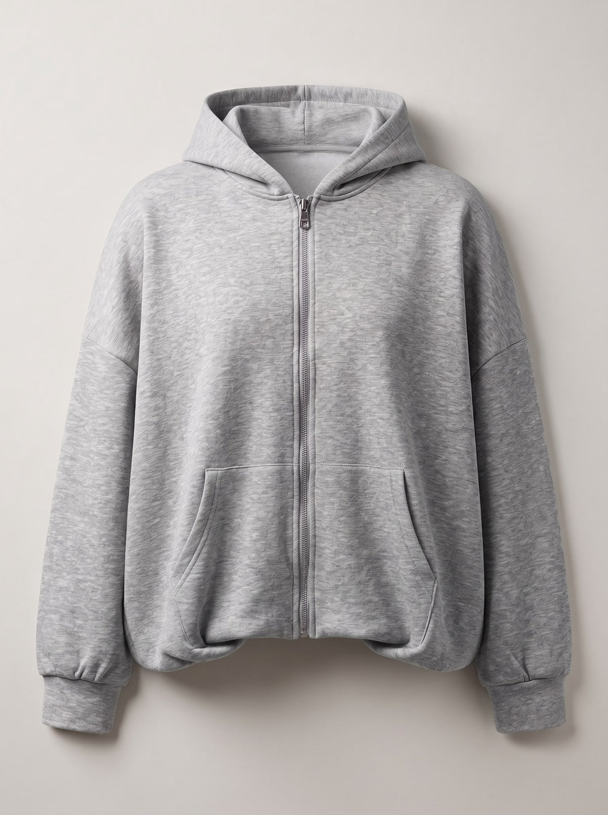 FELPA OVERSIZE CON CAPPUCCIO Grigio - still life - IRONICA