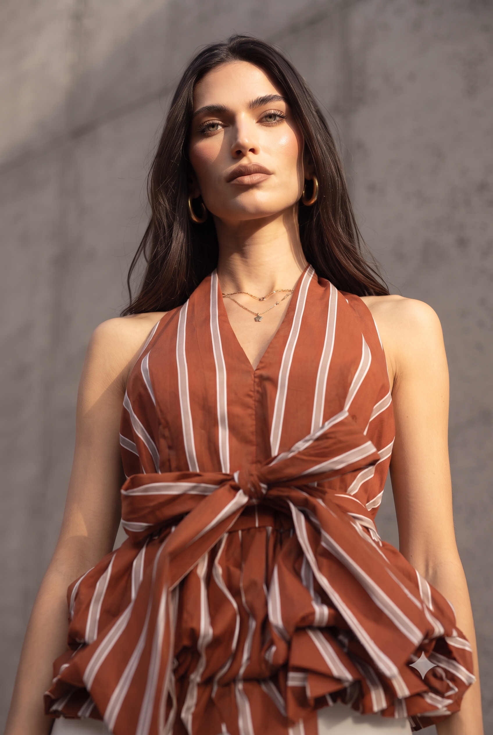 STRIPED HALTER TOP-thumbmail-2