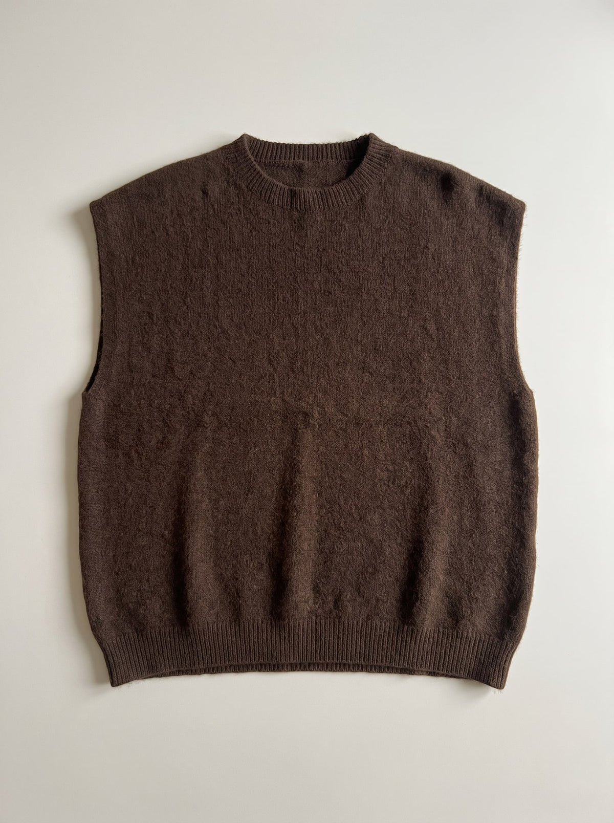 GILET IN MAGLIA GIROCOLLO Moro - still life - IRONICA