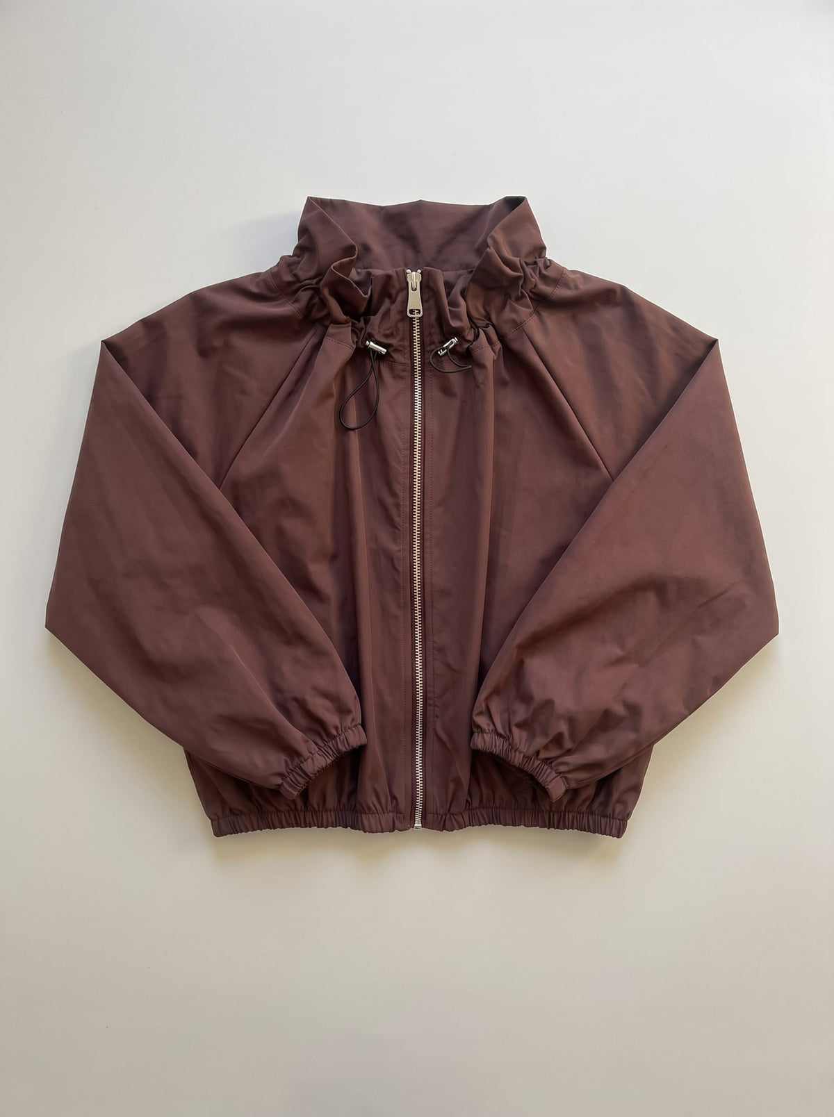 GIUBBOTTO CON ZIP E COULISSE Burgundy - still life - IRONICA