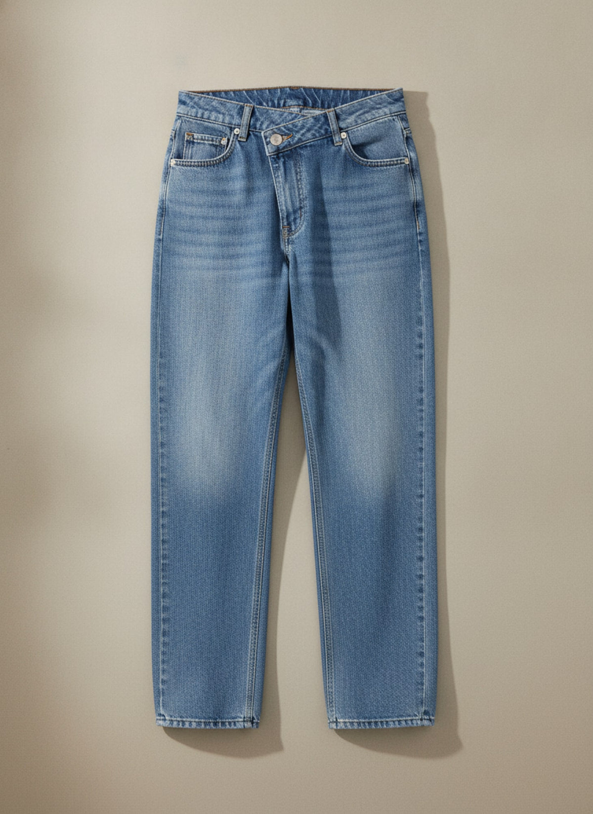 JEANS BAGGY VITA ASIMMETRICA Denim - still life - IRONICA