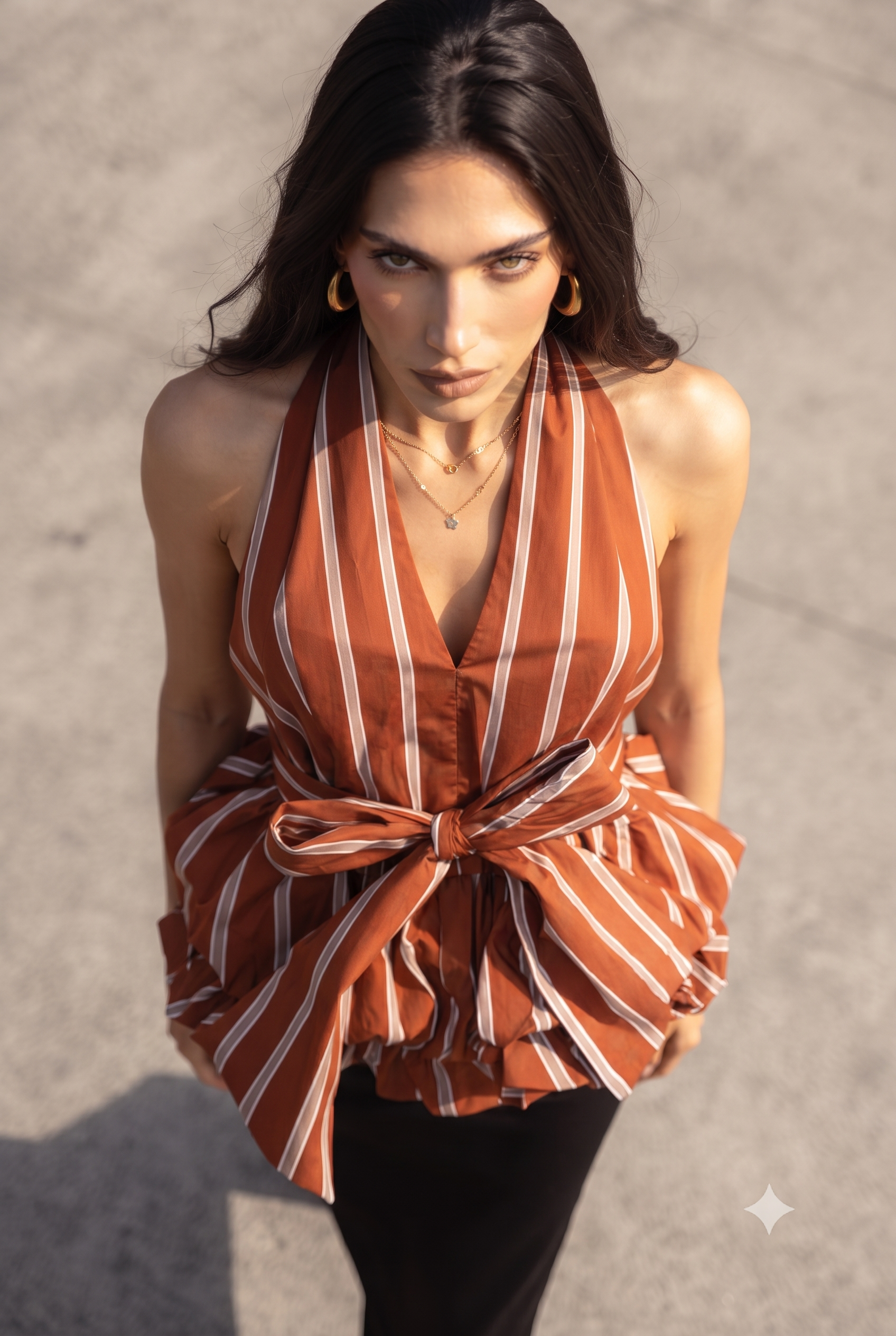 STRIPED HALTER TOP-thumbmail-3