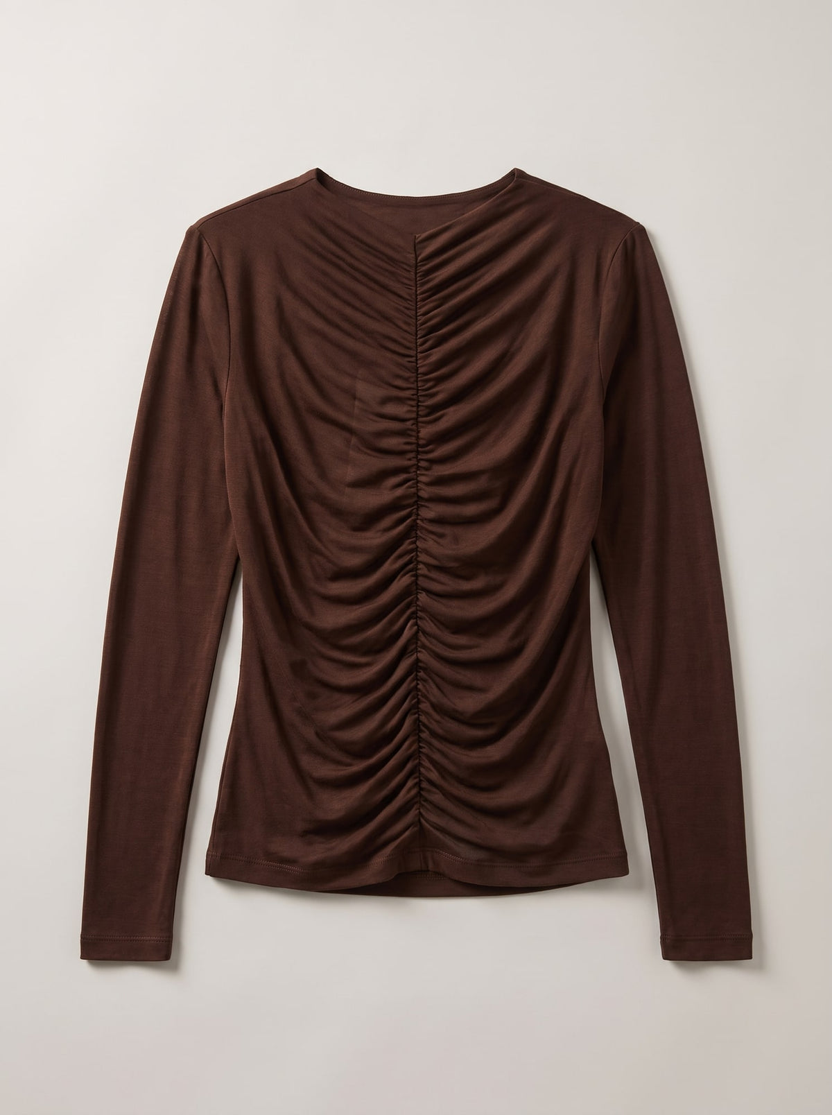 MAGLIA ARRICCIATA A MANICA LUNGA Moro - still life - IRONICA