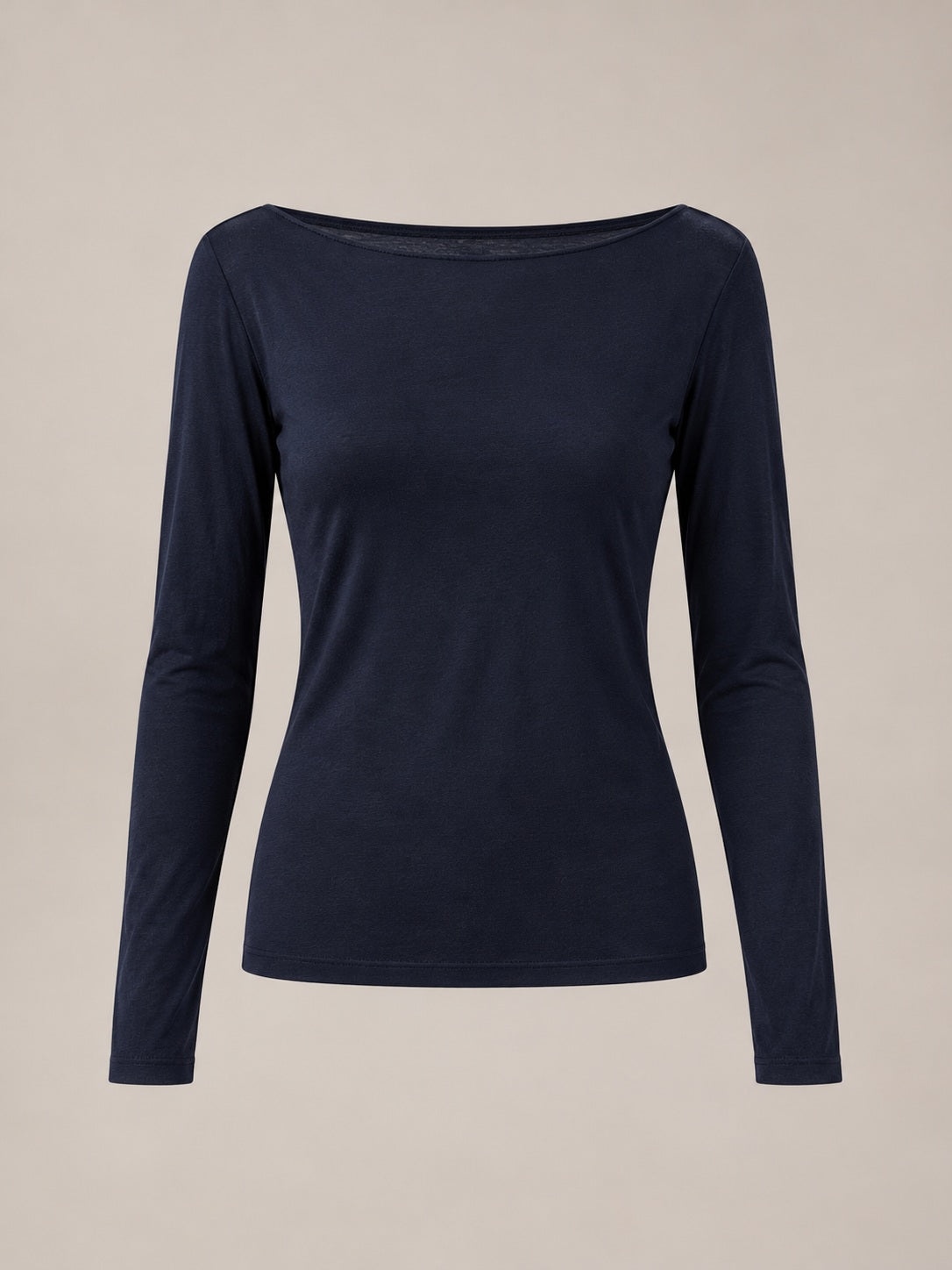 MAGLIA MISTO CASHMERE Blu scuro - stilllife - IRONICA