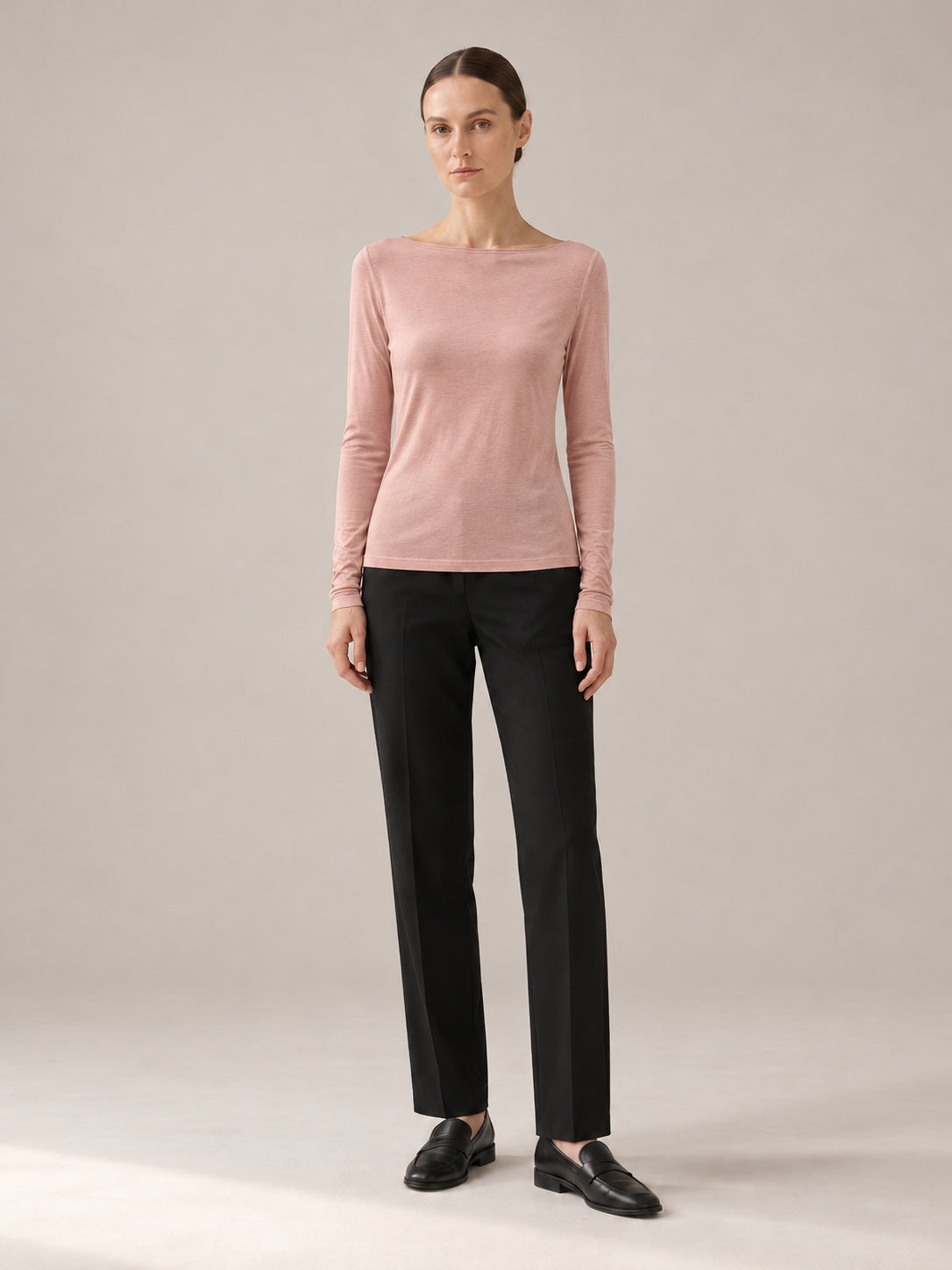 MAGLIA MISTO CASHMERE Rosa - intera - IRONICA