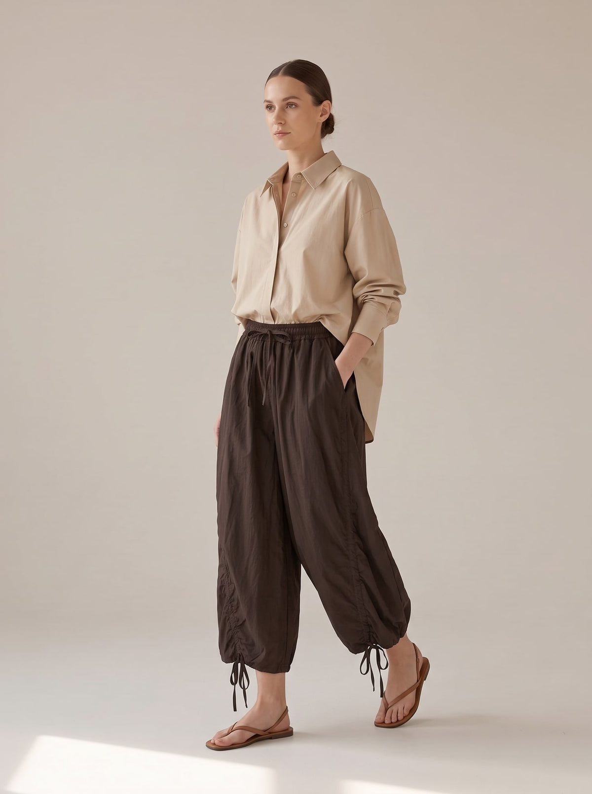 PANTALONI A PALLONCINO CON COULISSE Moro - in movimento - IRONICA