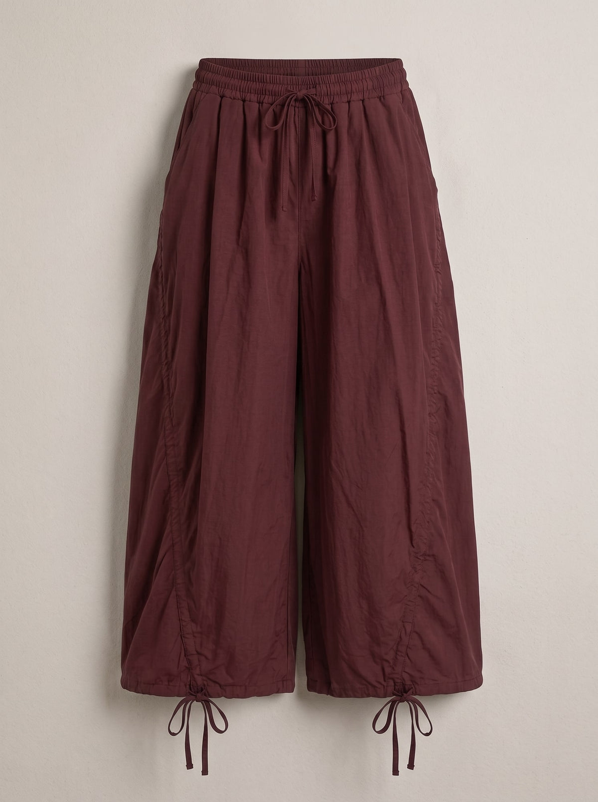 PANTALONI A PALLONCINO CON COULISSE Vino - still life - IRONICA