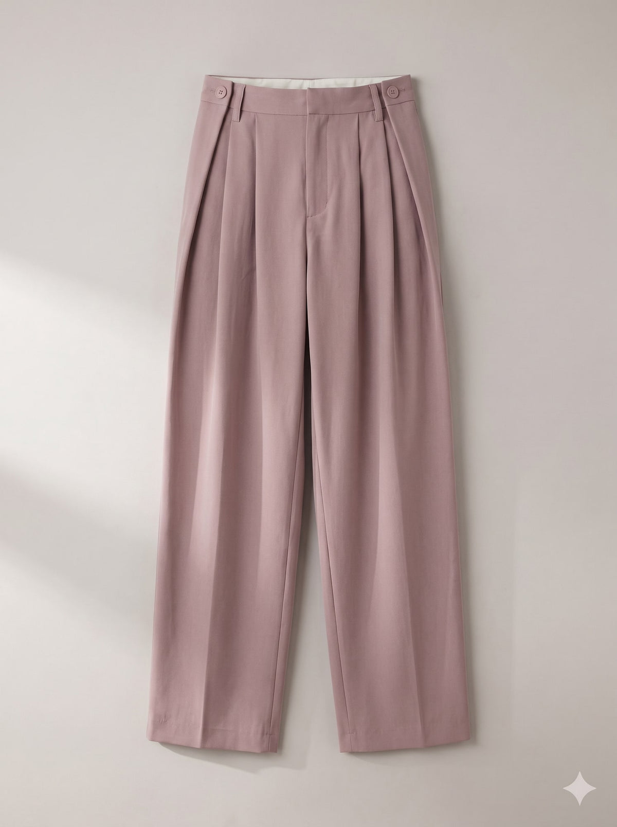 PANTALONI DRITTO CON PINCES Rosa - still life - IRONICA