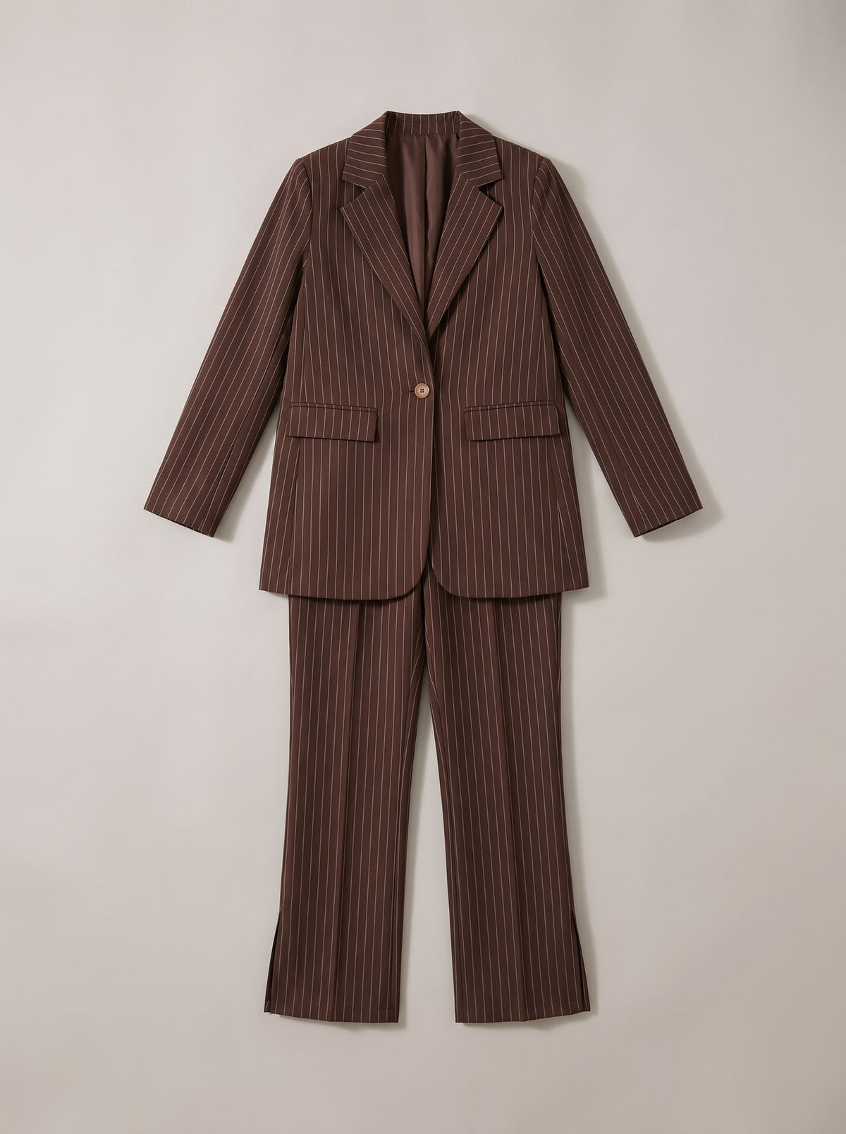 TAILLEUR GESSATO CON CINTURA Moro - still life - IRONICA