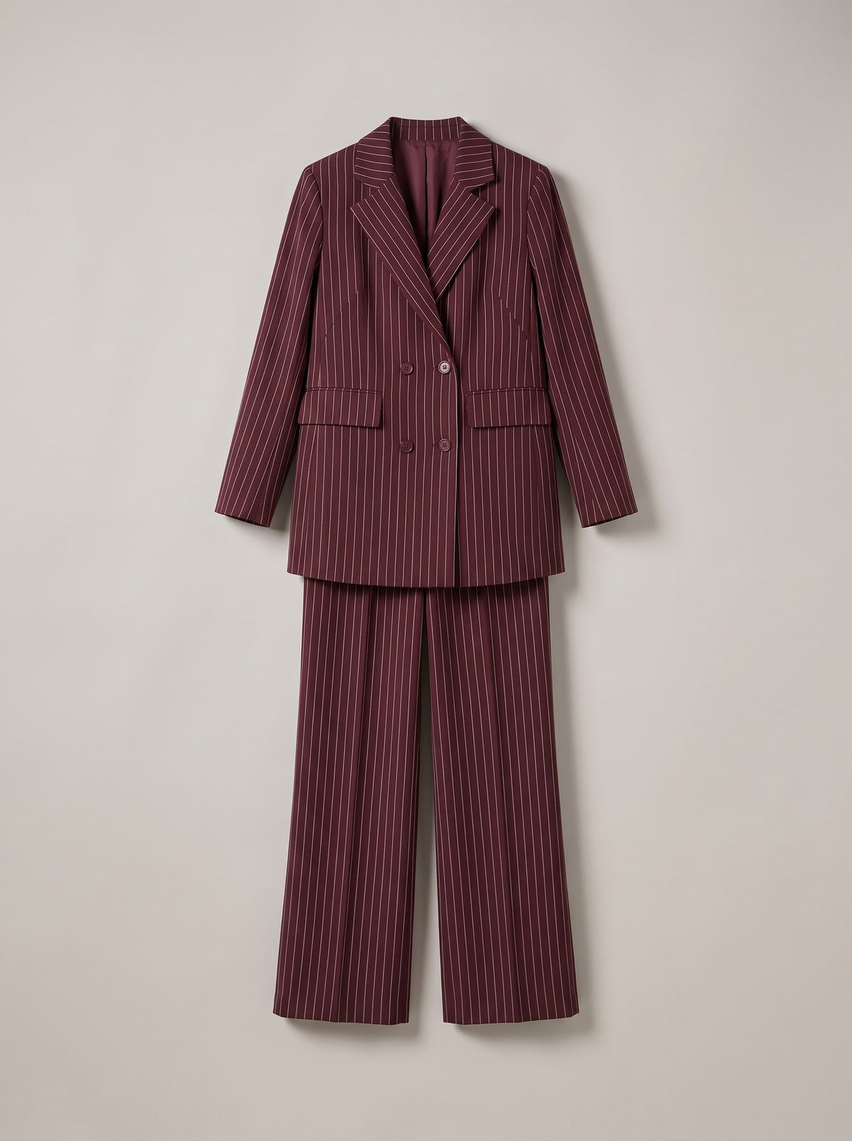 TAILLEUR OVERSIZE GESSATO Burgundy - still life - IRONICA