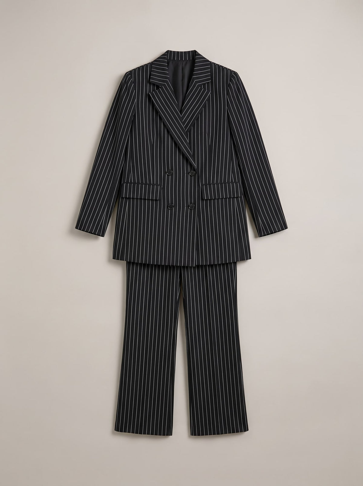 TAILLEUR OVERSIZE GESSATO Nero - still life - IRONICA